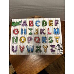 Melissa &Doug Wooden Alphabet Puzzle